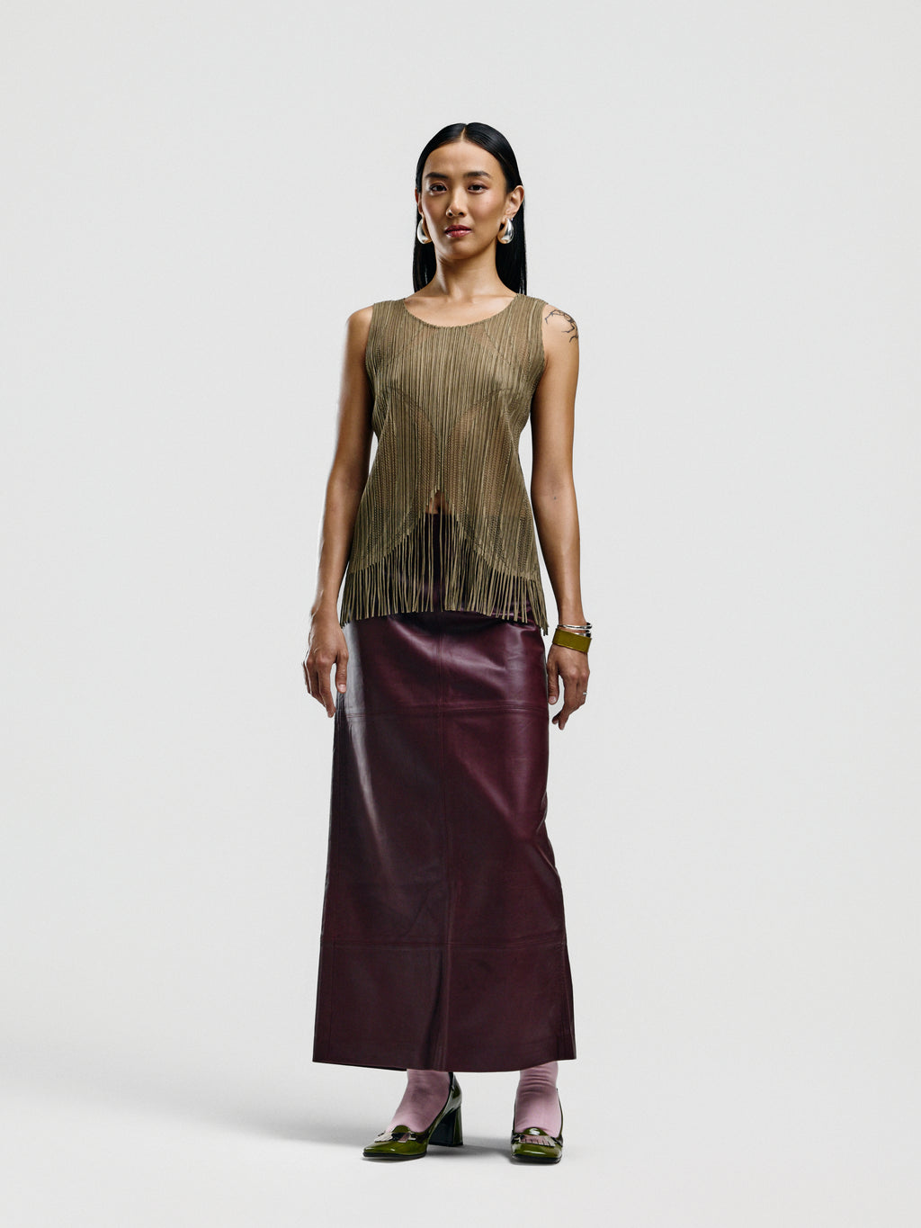 Issey Miyake Pleats Please Fringe Tank