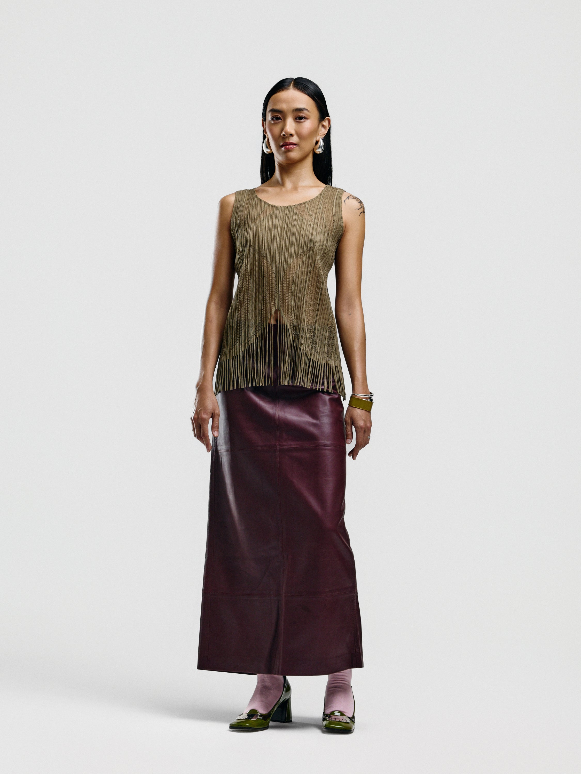 Issey Miyake Pleats Please Fringe Tank