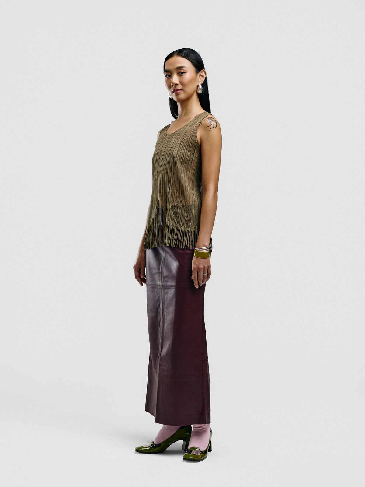 Issey Miyake Pleats Please Fringe Tank