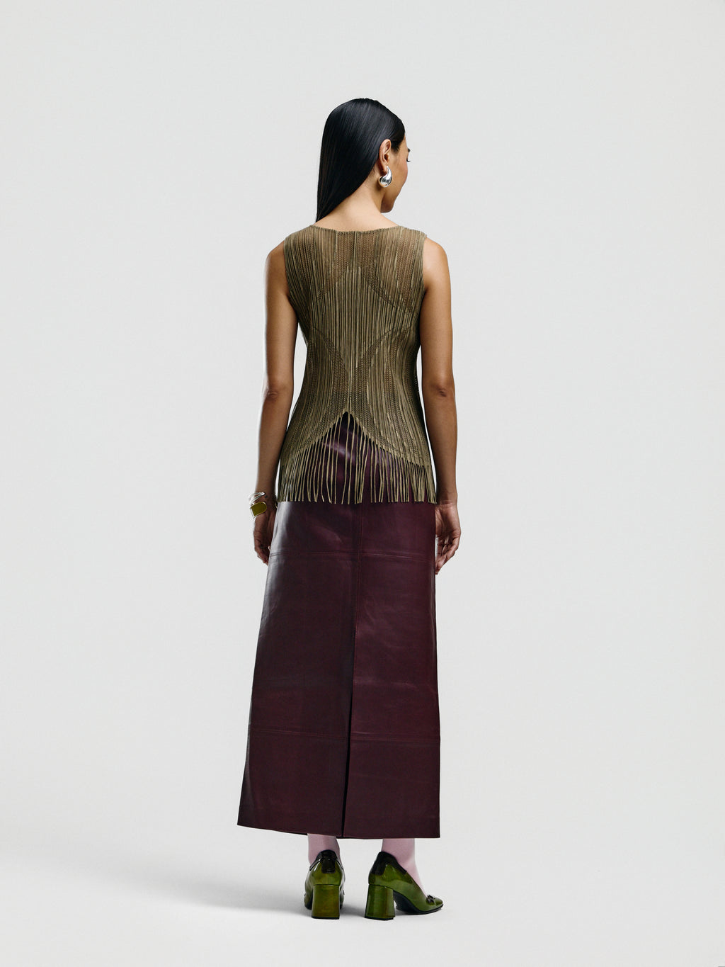 Issey Miyake Pleats Please Fringe Tank