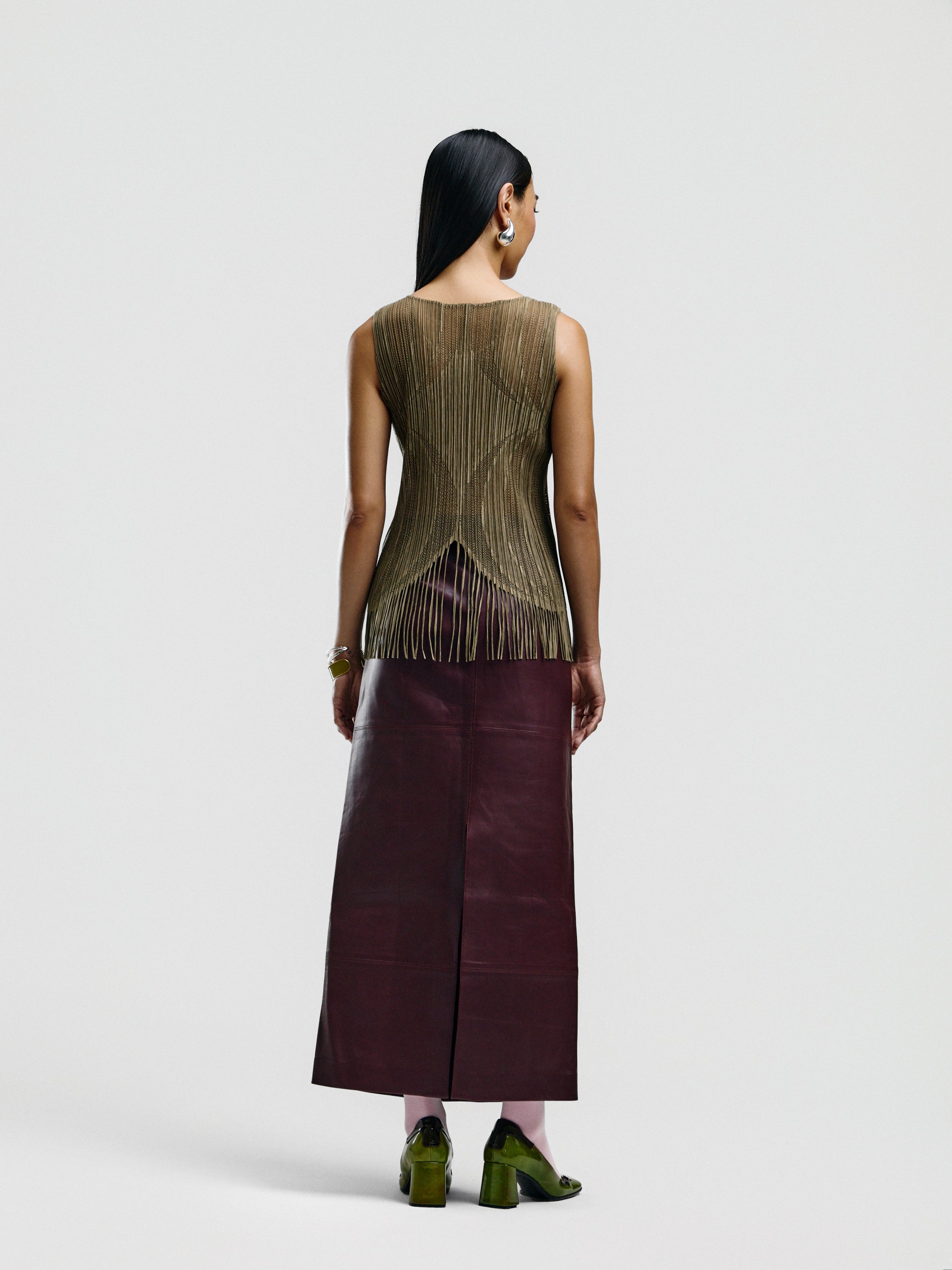 Issey Miyake Pleats Please Fringe Tank