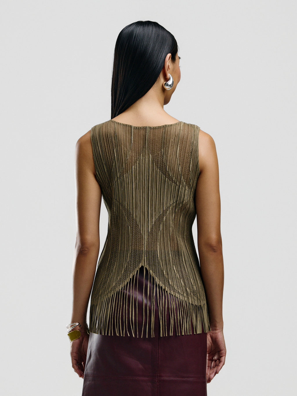 Issey Miyake Pleats Please Fringe Tank