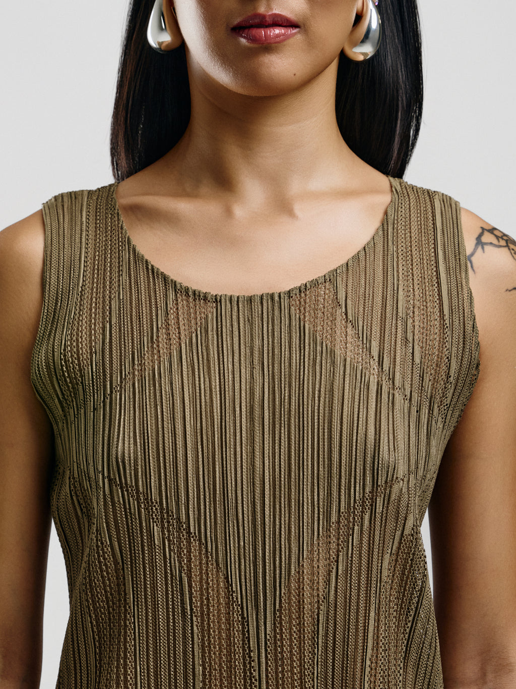 Issey Miyake Pleats Please Fringe Tank