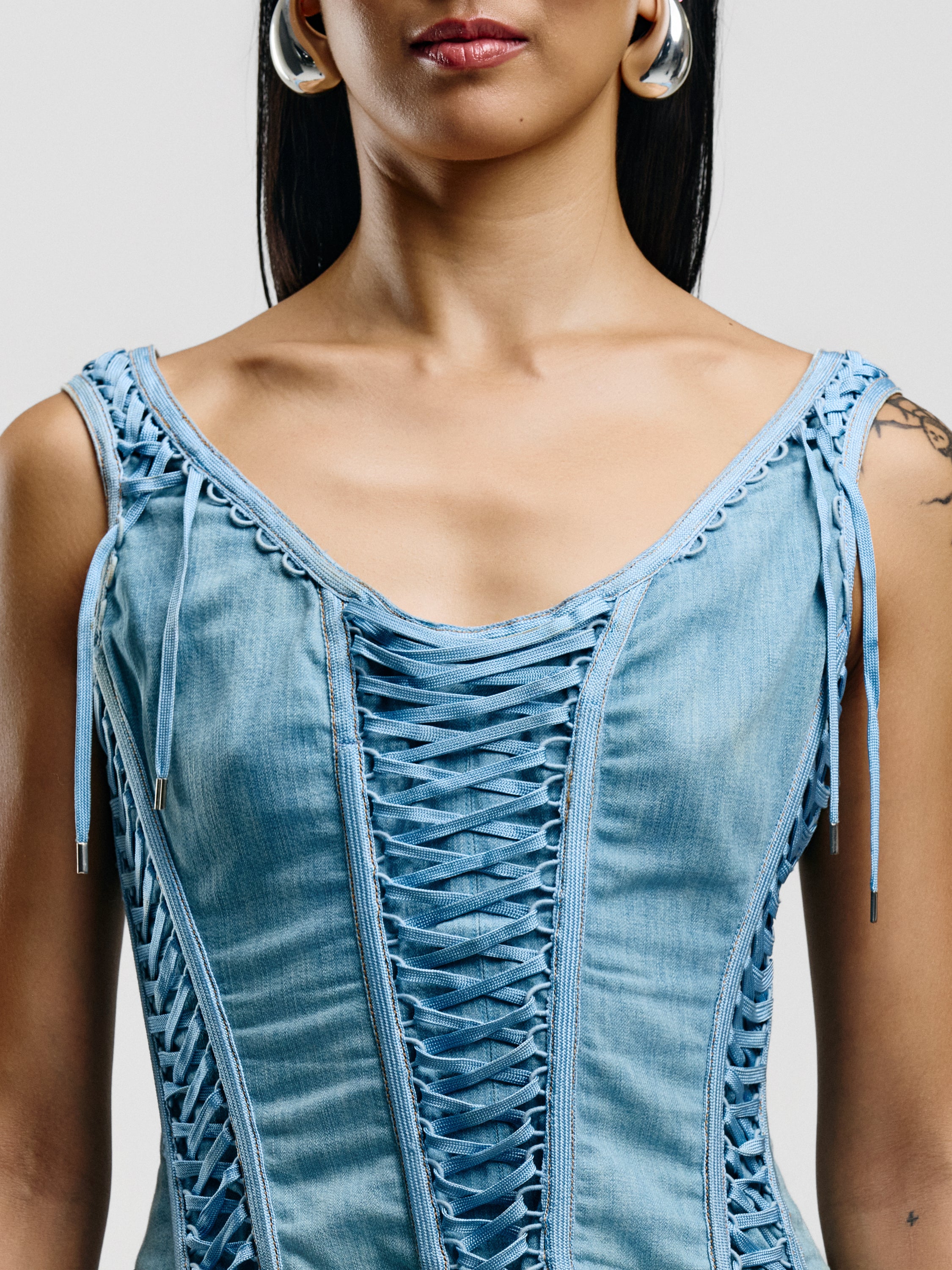 Christian Dior Lace-Up Bustier