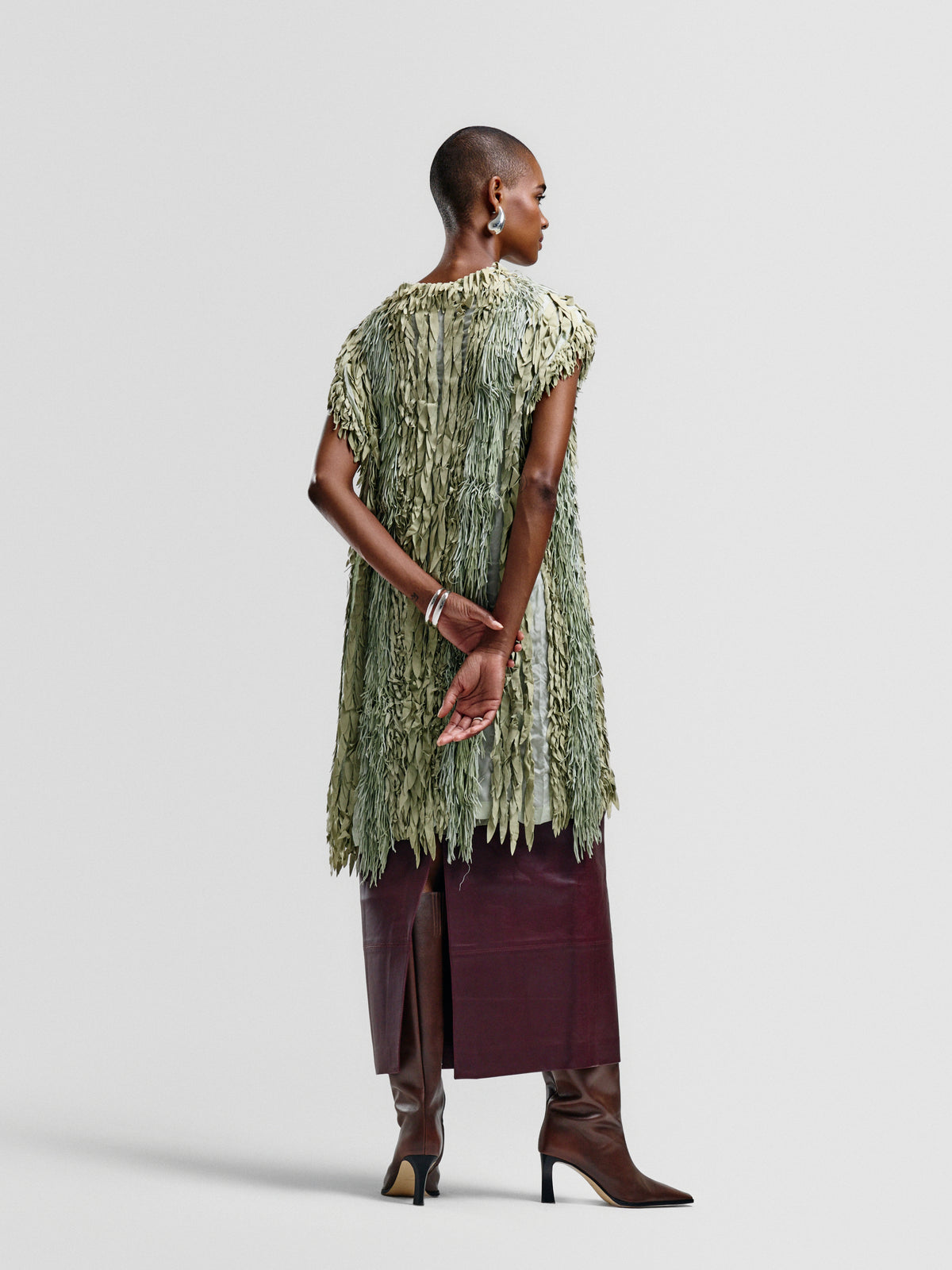 Roberto Cavalli Leaf Fringe Vest