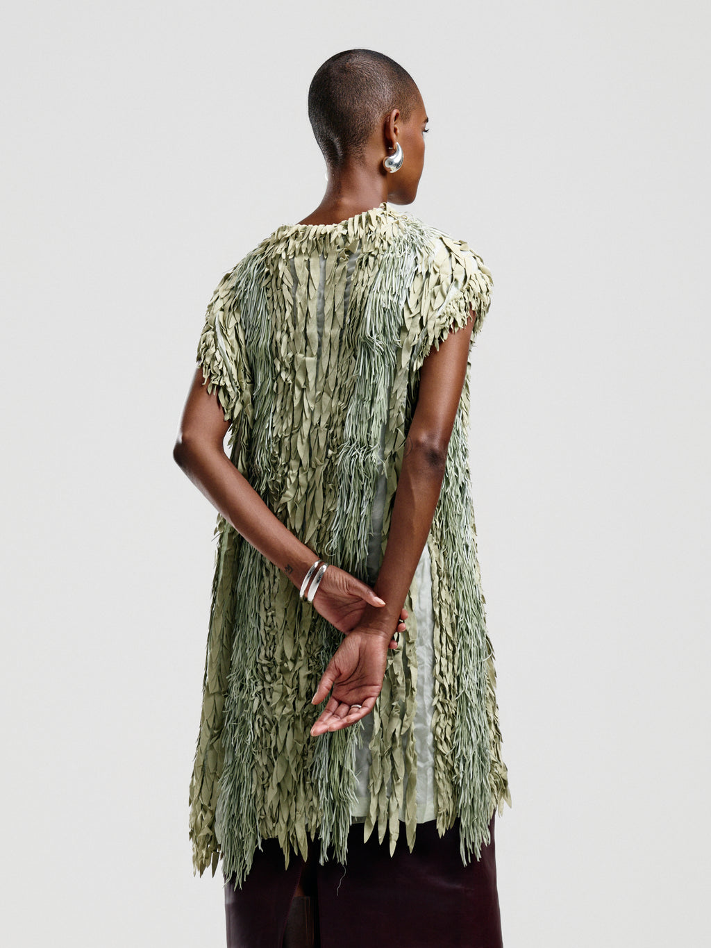 Roberto Cavalli Leaf Fringe Vest