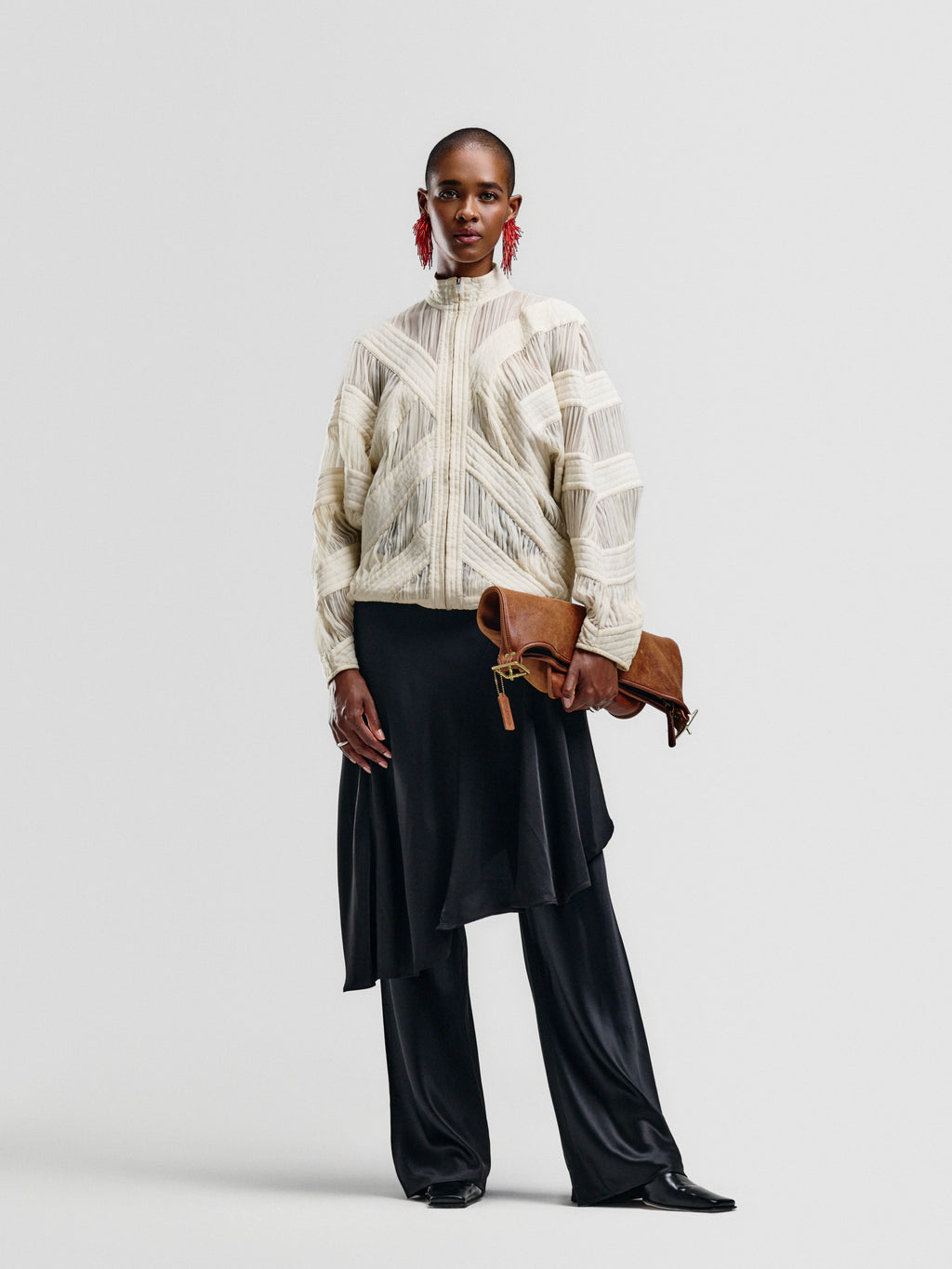 Celine Sheer Quilted Bomber