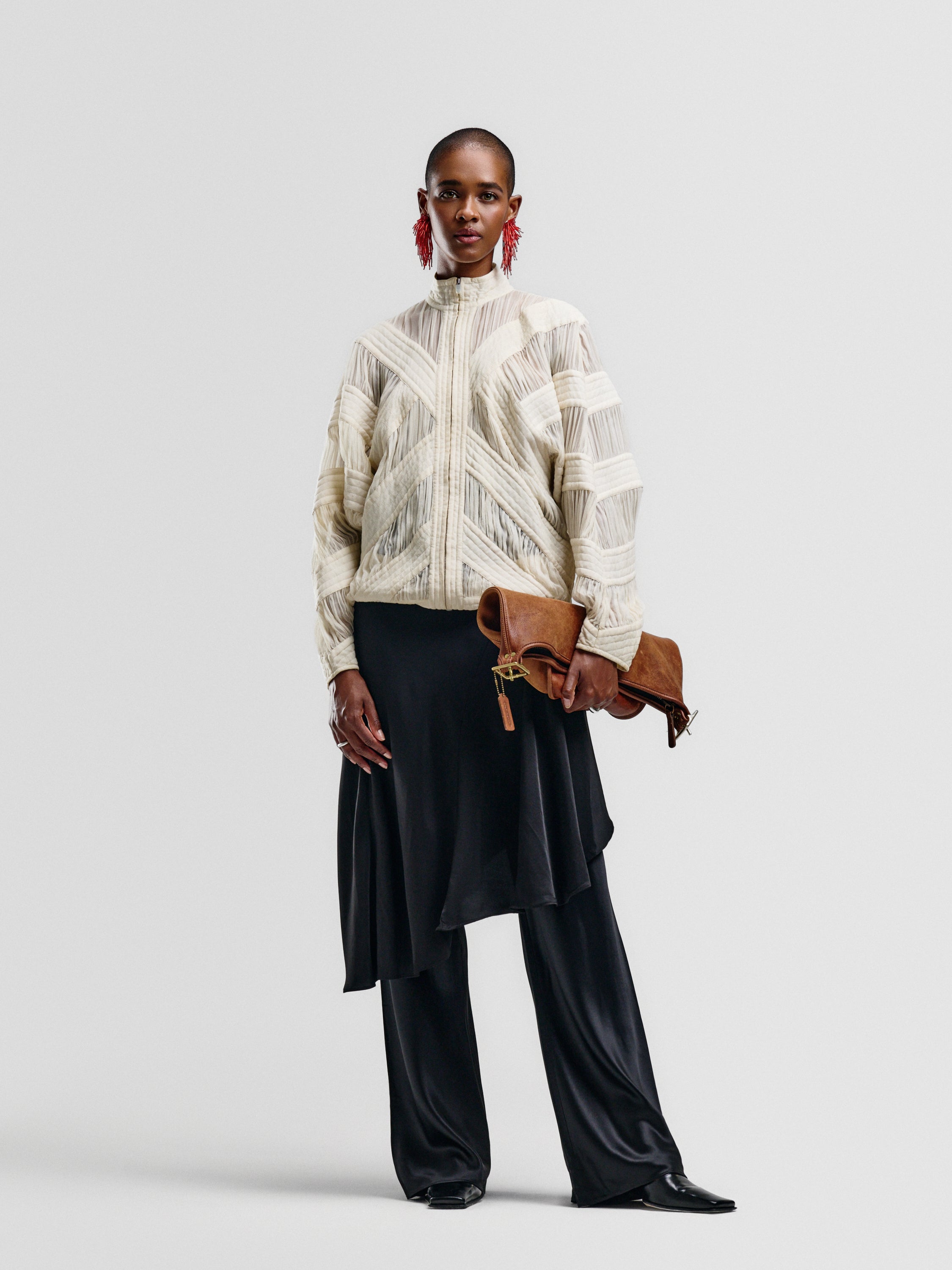 Celine Sheer Quilted Bomber