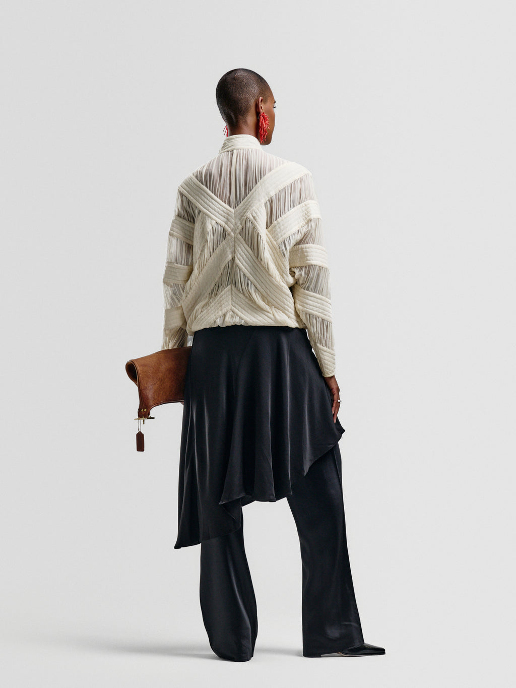 Celine Sheer Quilted Bomber
