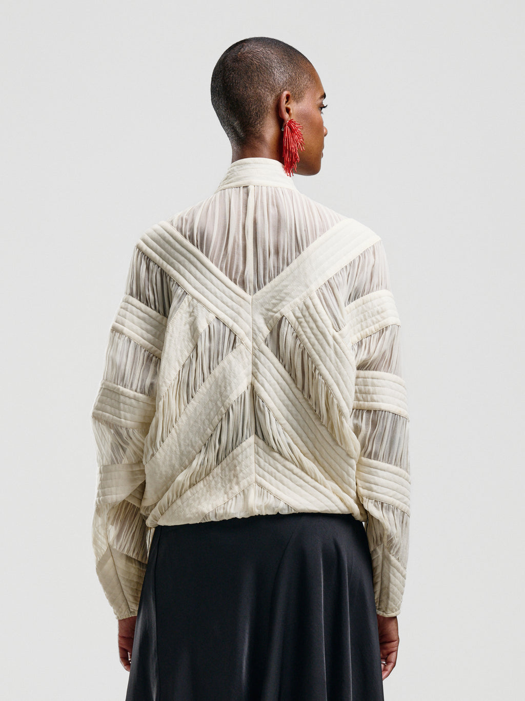 Celine Sheer Quilted Bomber