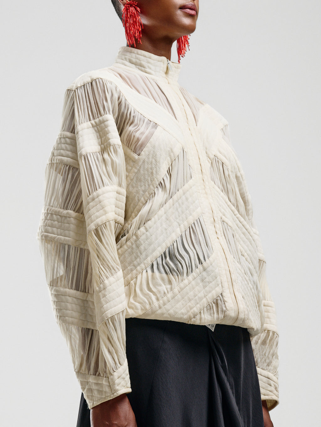 Celine Sheer Quilted Bomber