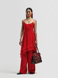 Luisa Spagnoli Red Asymmetric Dress