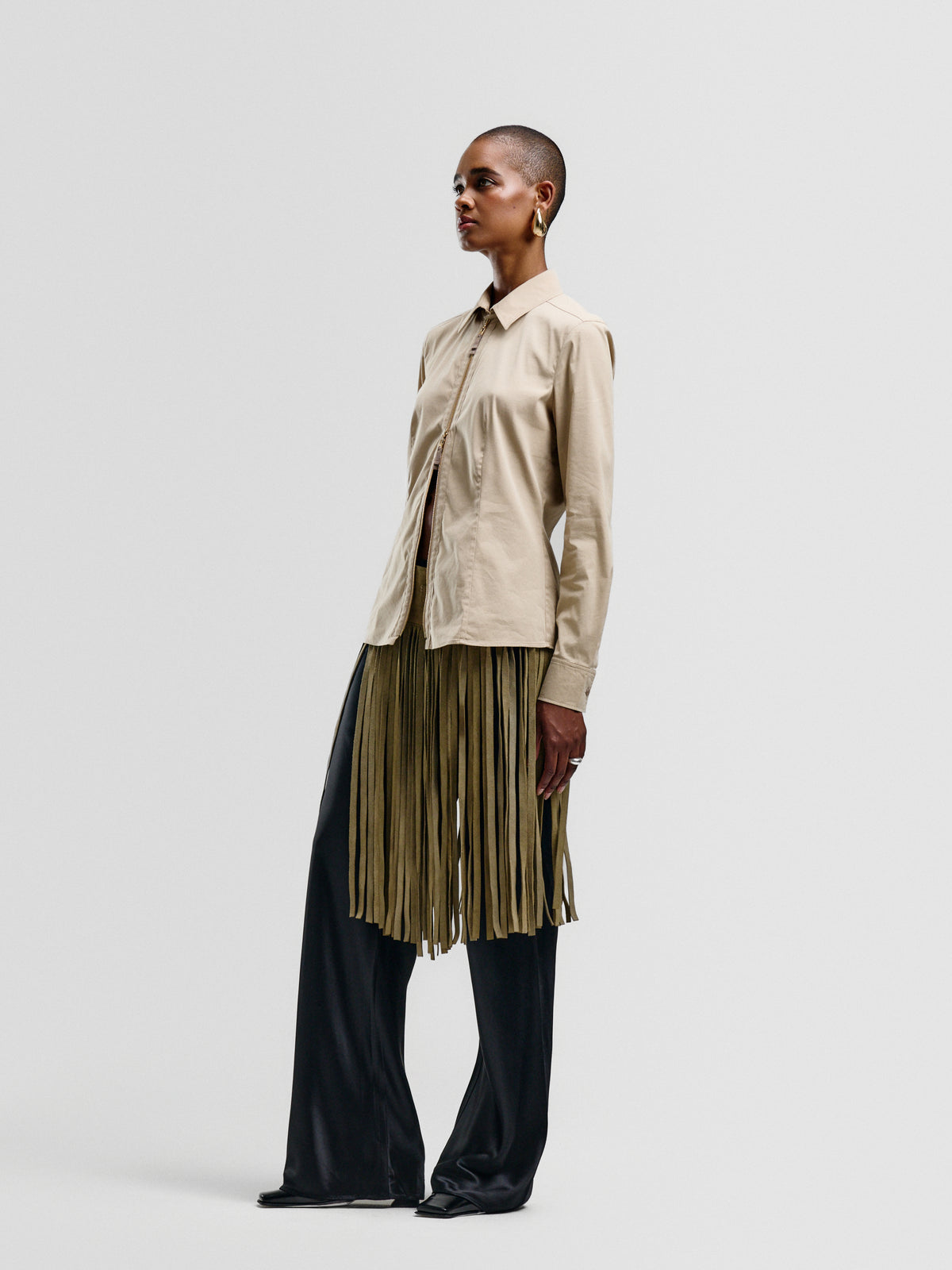 Escada Sand Collared Shirt