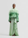 Mint Feathered Jacket