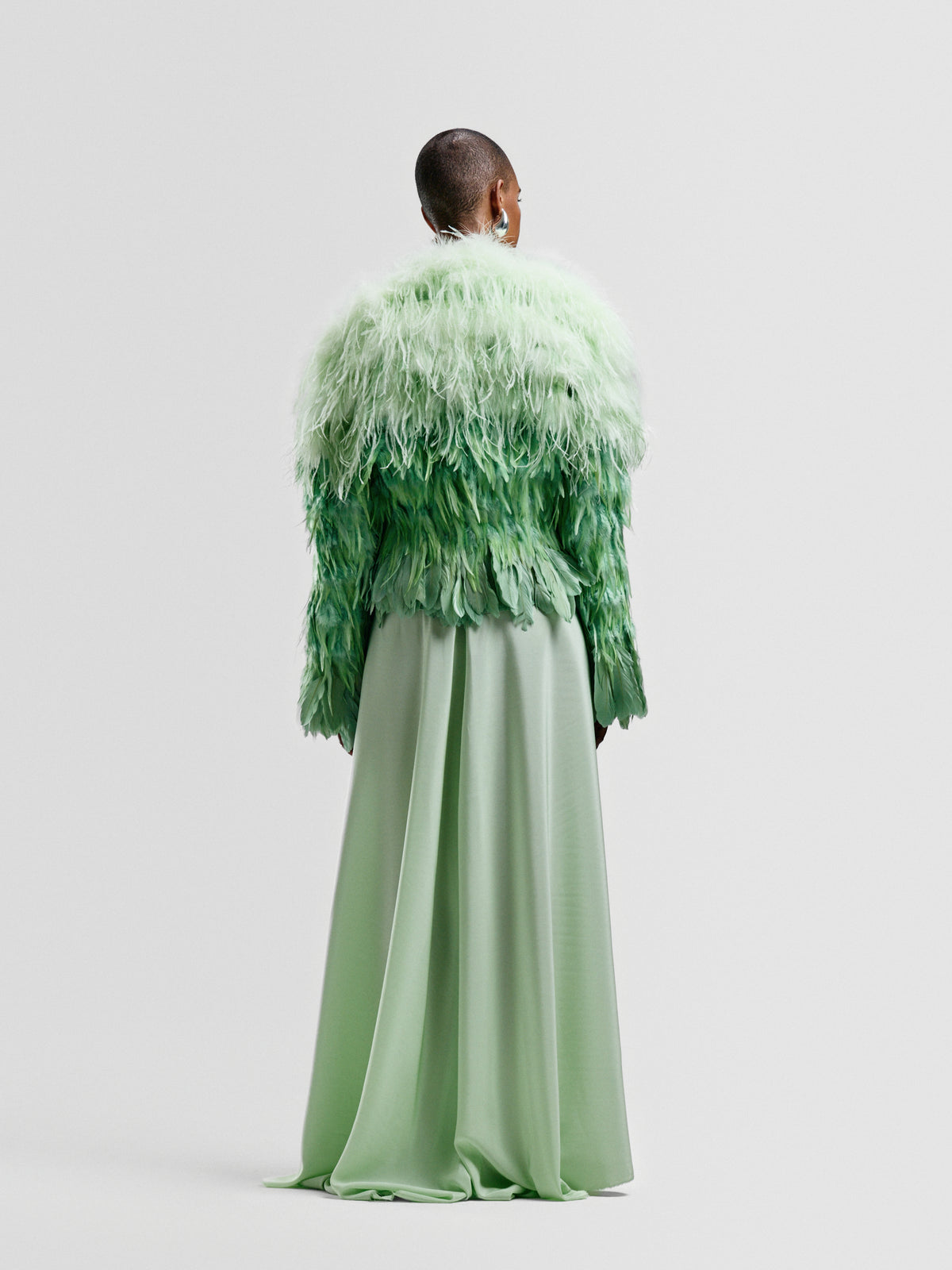 Mint Feathered Jacket
