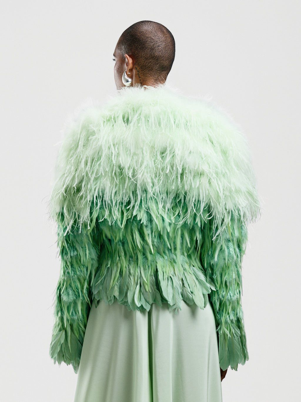 Mint Feathered Jacket