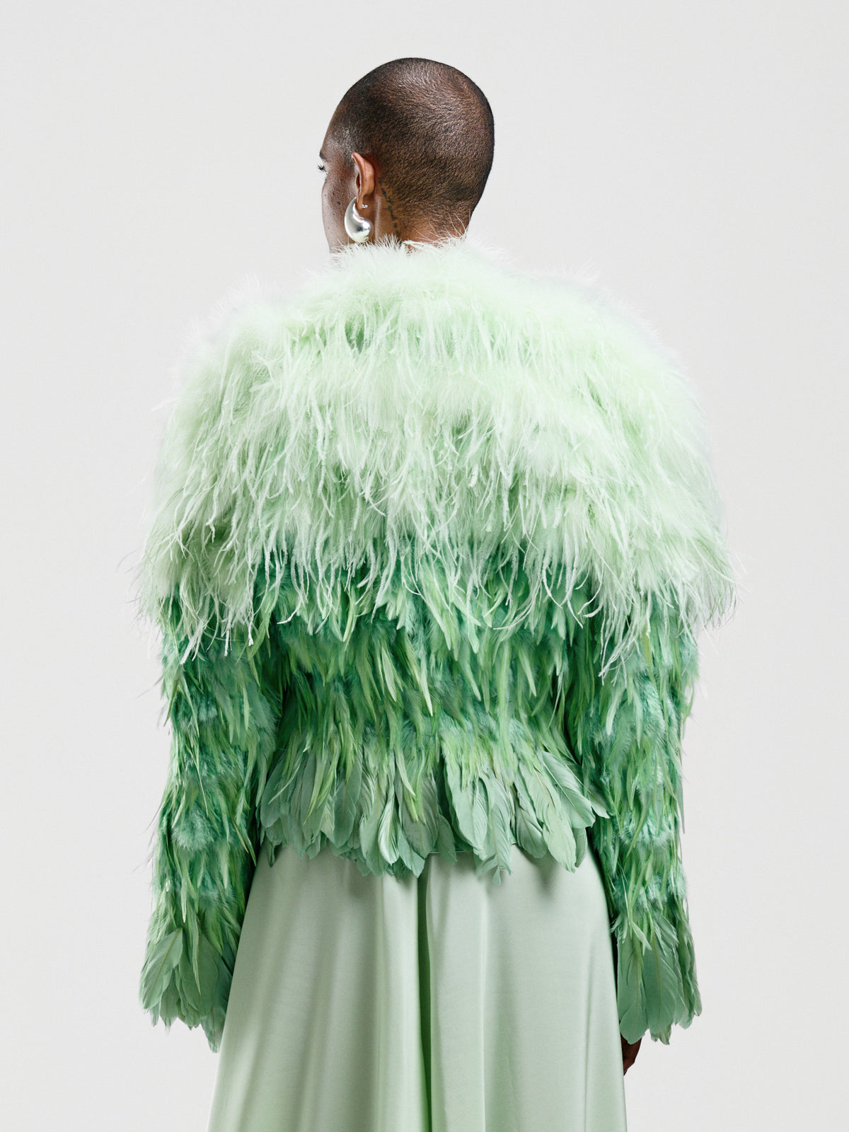 Mint Feathered Jacket