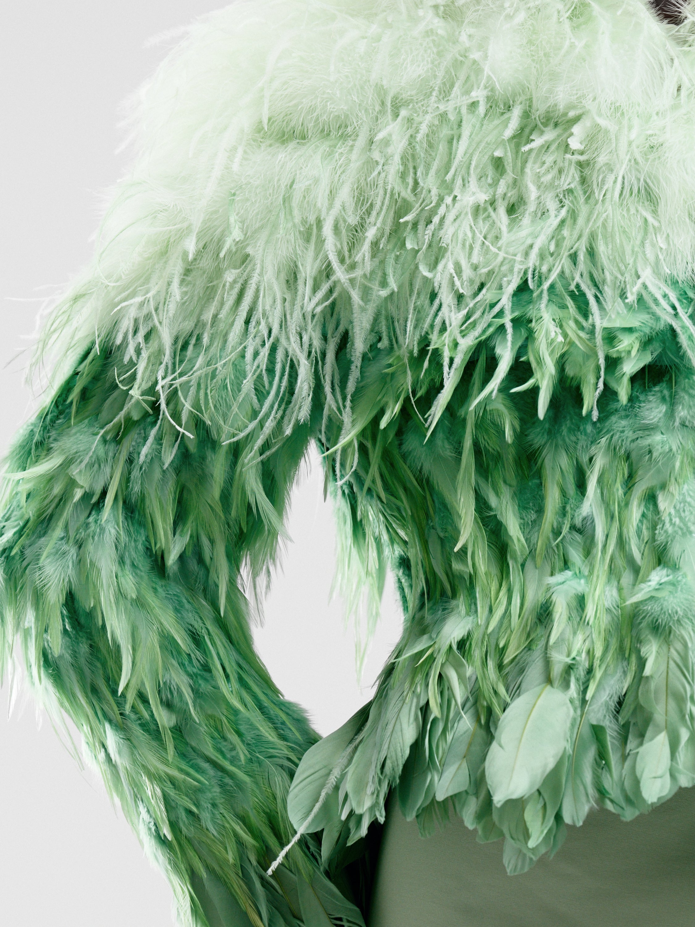 Mint Feathered Jacket
