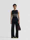 Alexander McQueen Mesh Panel Bodice