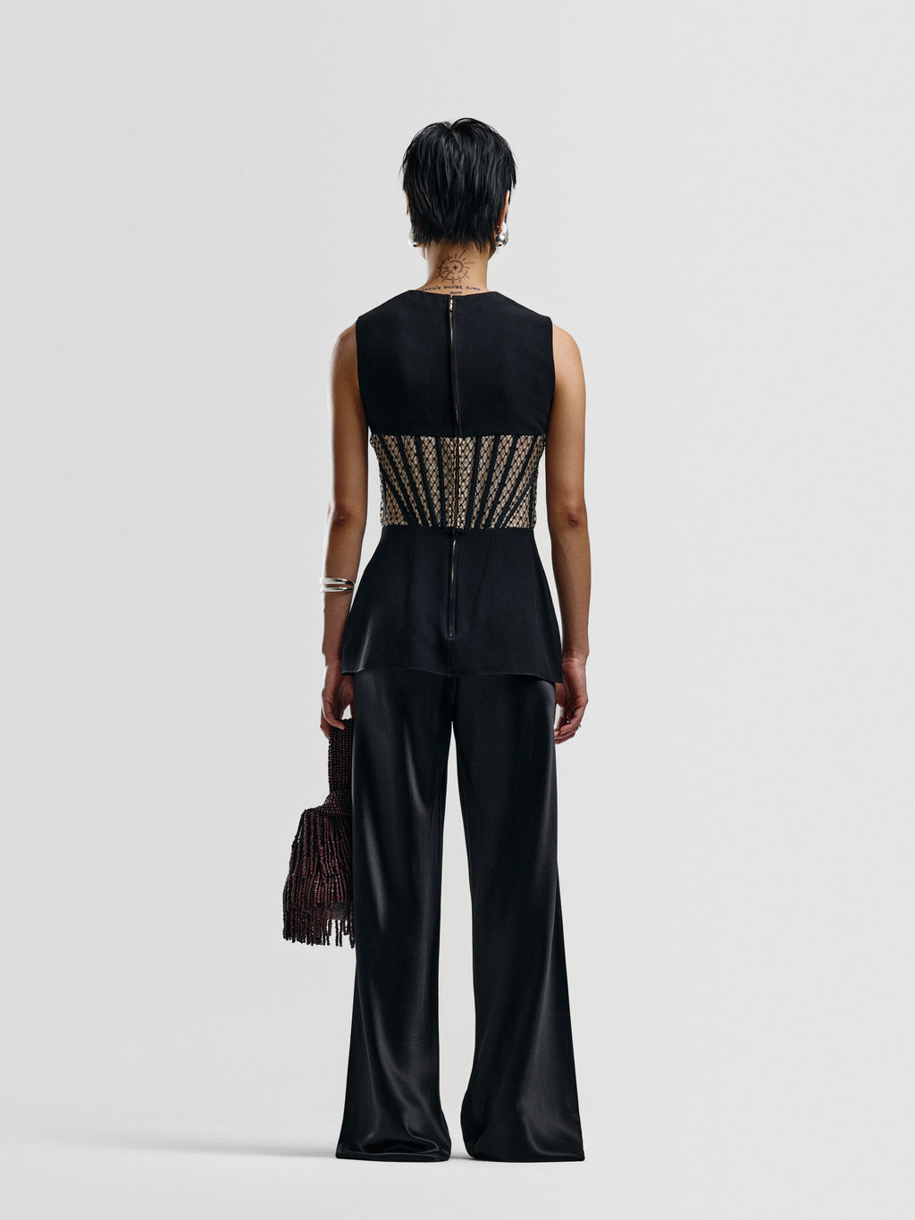 Alexander McQueen Mesh Panel Bodice