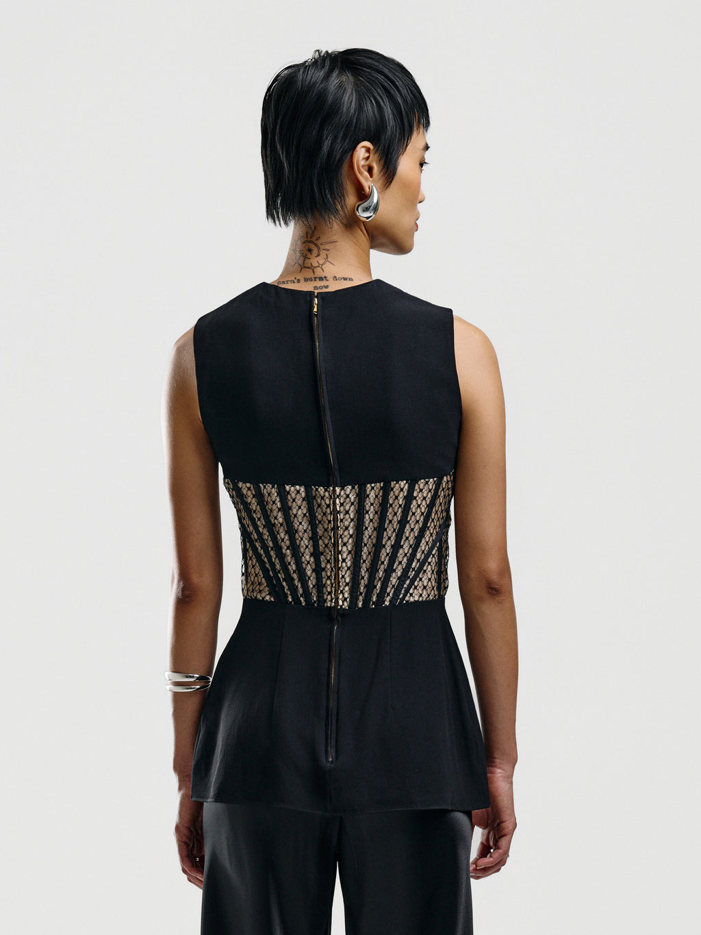 Alexander McQueen Mesh Panel Bodice