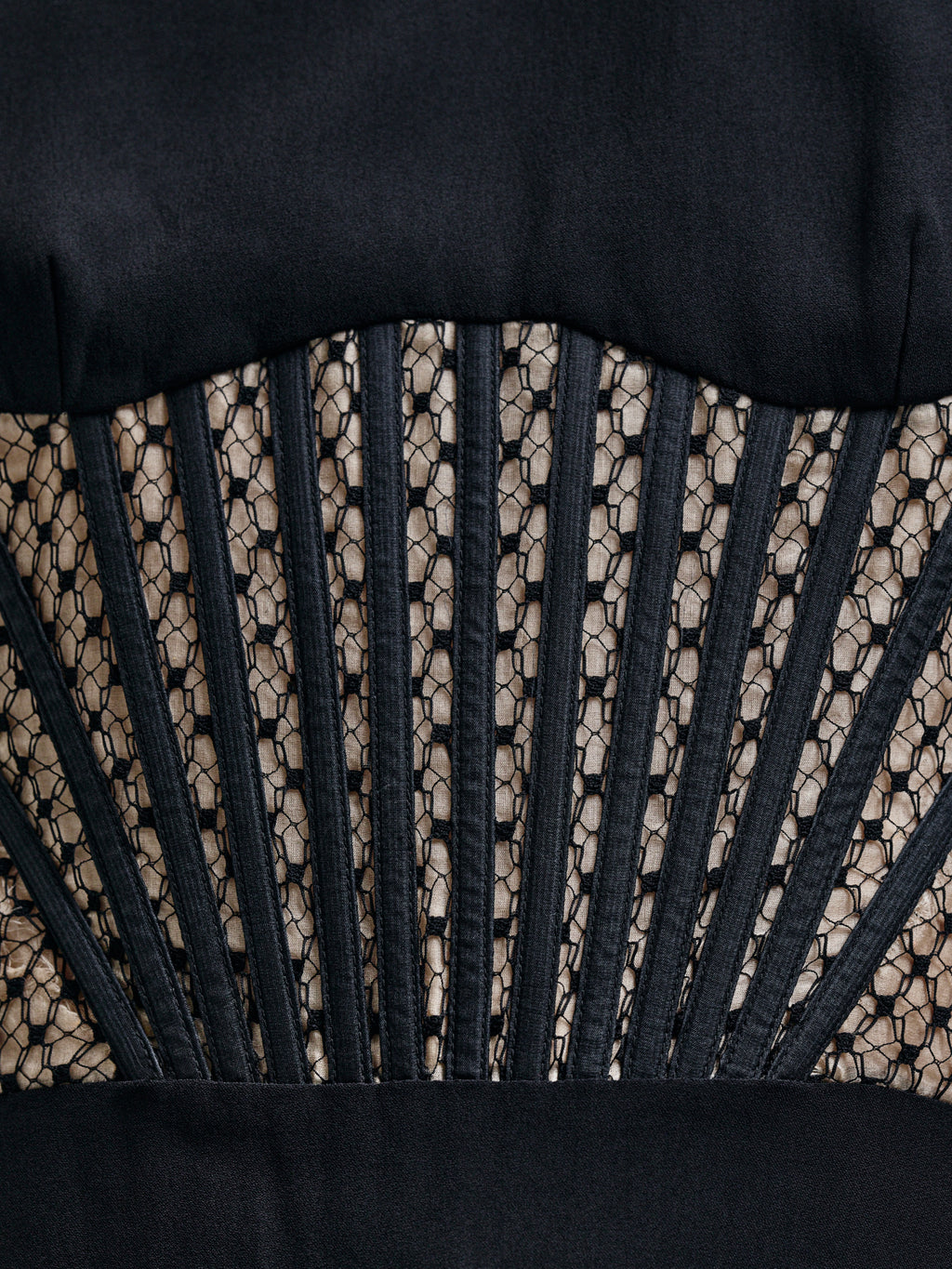 Alexander McQueen Mesh Panel Bodice