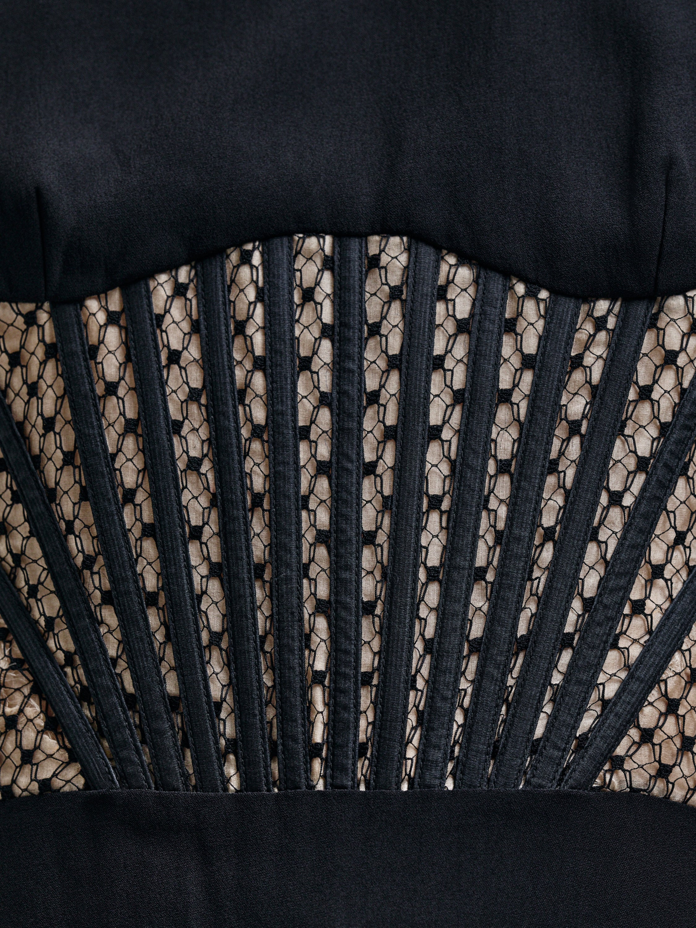 Alexander McQueen Mesh Panel Bodice