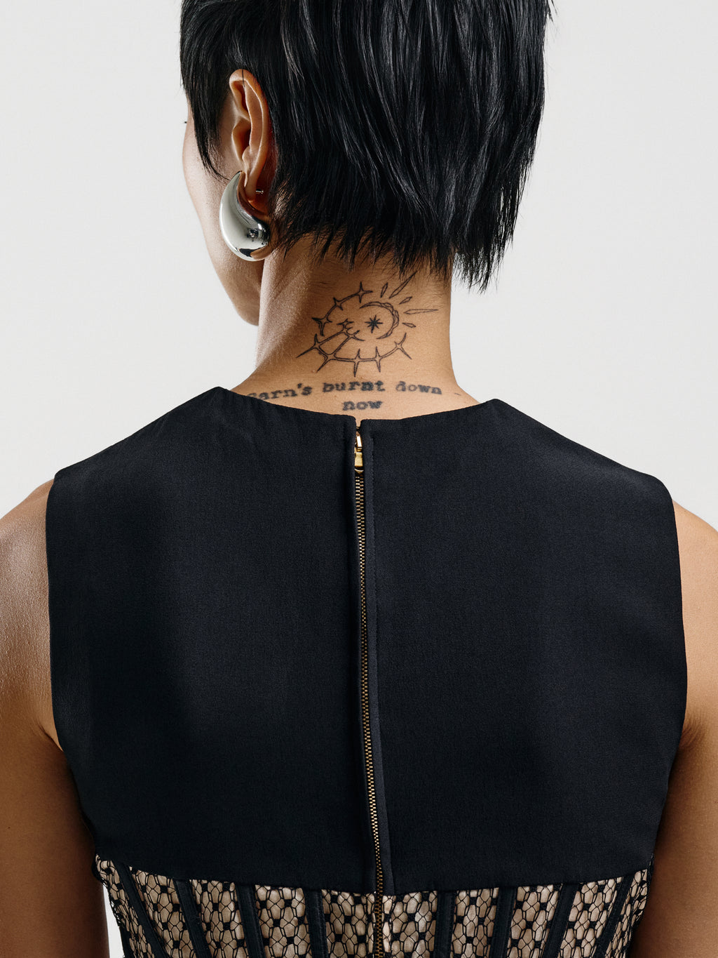 Alexander McQueen Mesh Panel Bodice