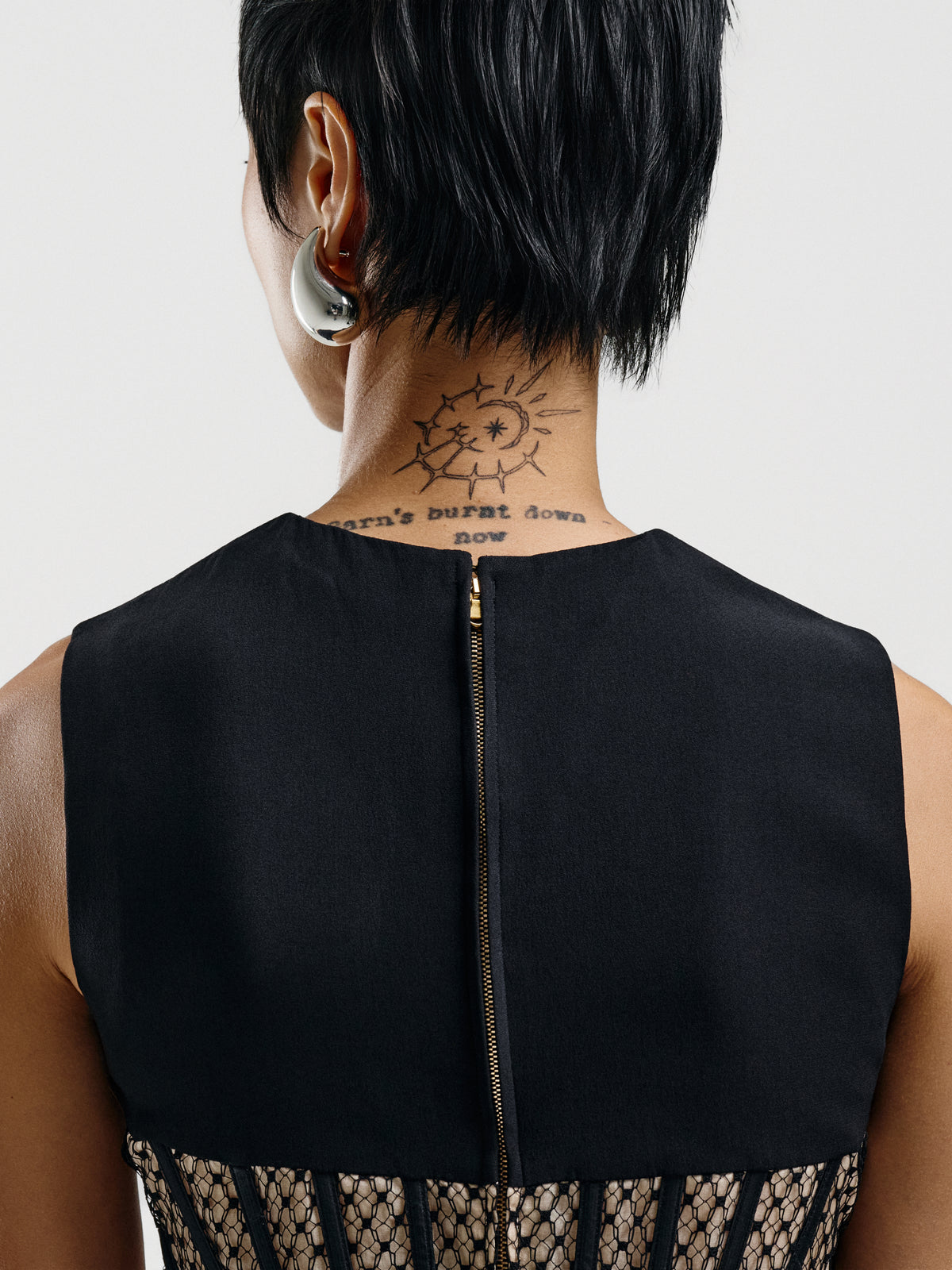Alexander McQueen Mesh Panel Bodice