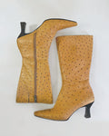 Faun Ostrich Leather Boots