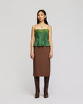 Jean Paul Gaultier Gold Pin-striped Skirt