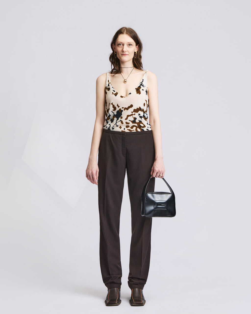 Jil Sander Brown Trousers