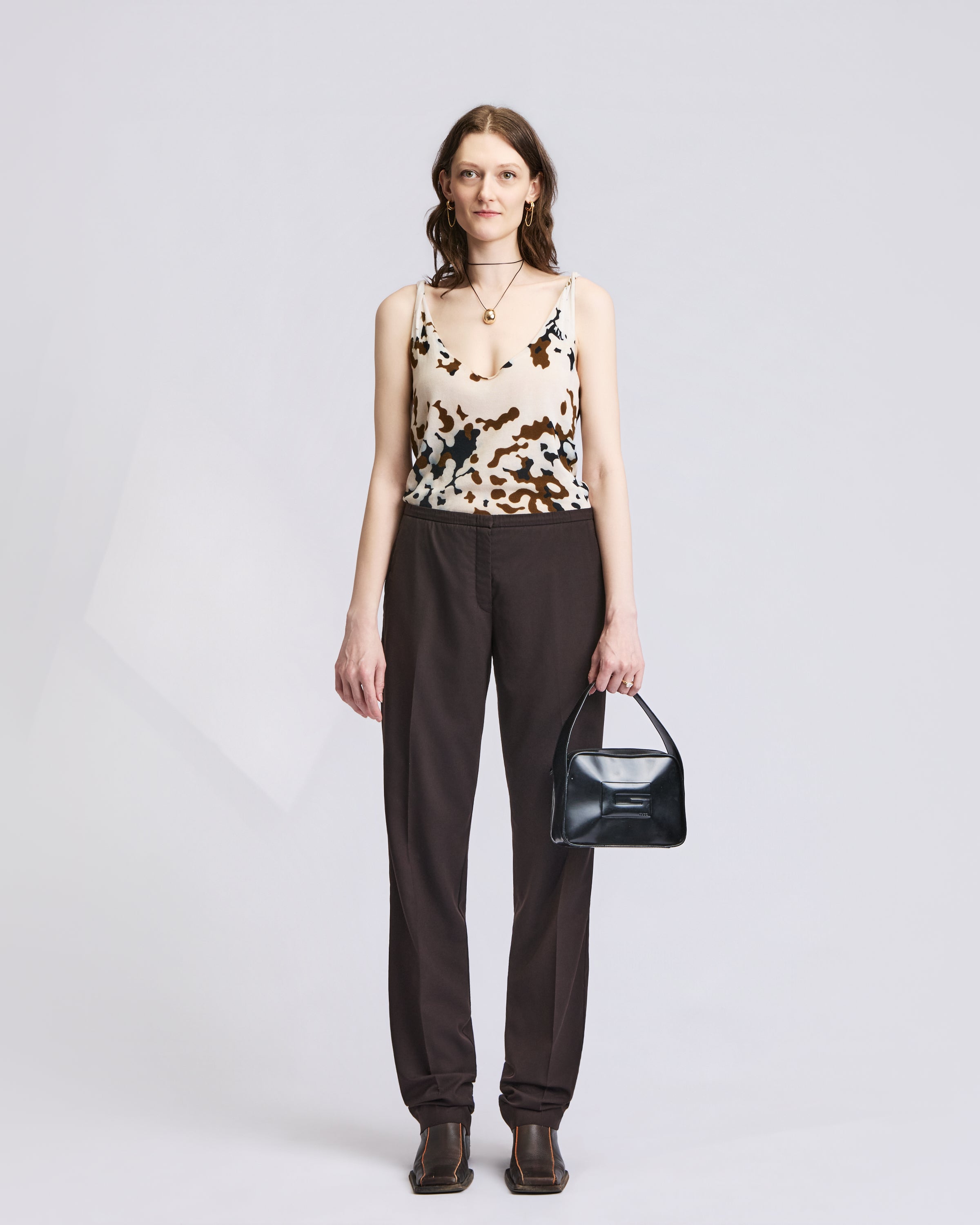 Jil Sander Brown Trousers