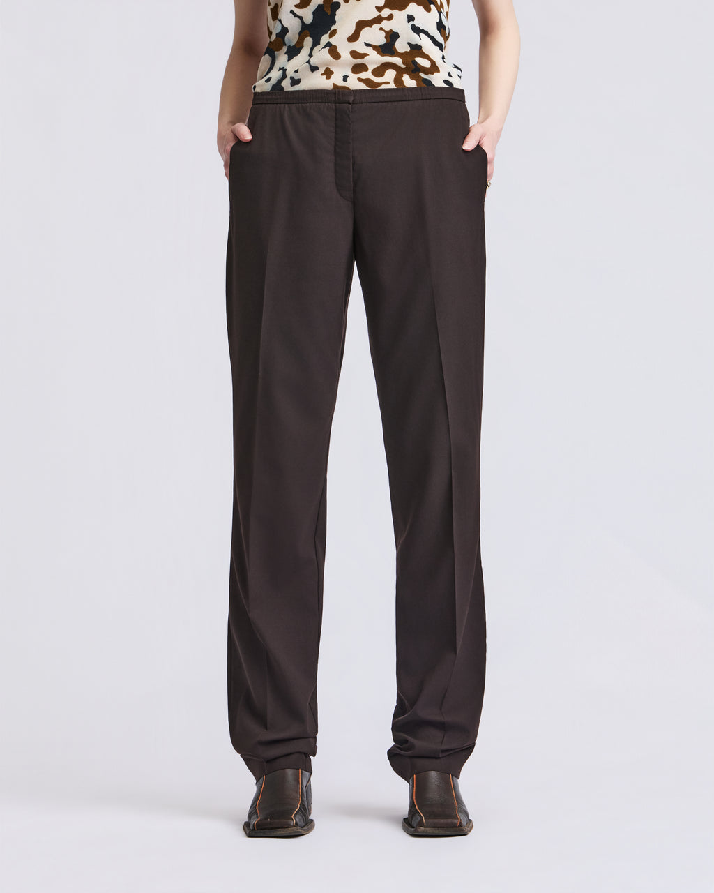 Jil Sander Brown Trousers