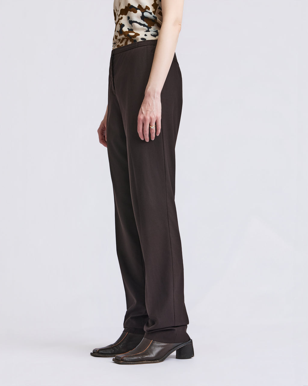 Jil Sander Brown Trousers