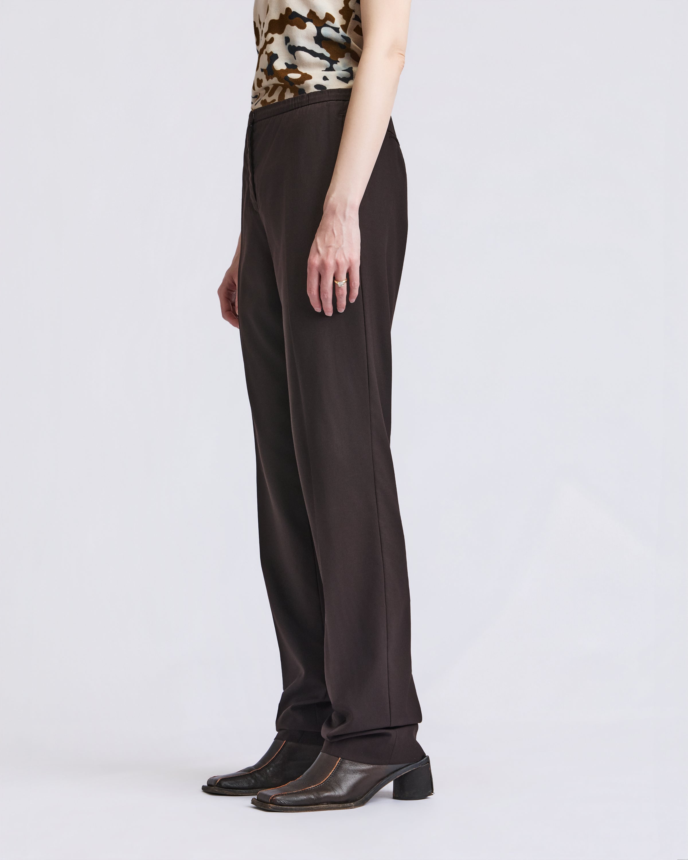 Jil Sander Brown Trousers